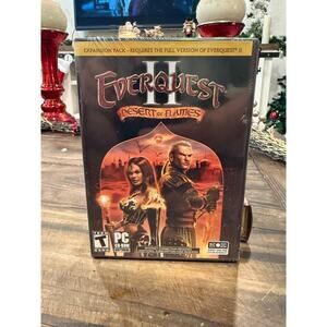 MINT NEW EverQuest II Desert of Flames W/Collectors Coin/ MAP PC Expansion #2H